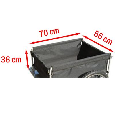Bike Trailer with Cover 4.9 Cubic Feet