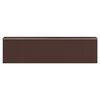vidaXL Garden Shed Dark Brown Galvanized Steel Large Sliding Components