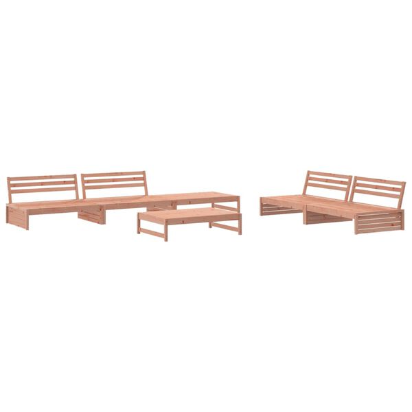 vidaXL Garden Lounge Set Grey Solid Douglas Wood Large Modular