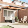 vidaXL Retractable Awning Yellow and White