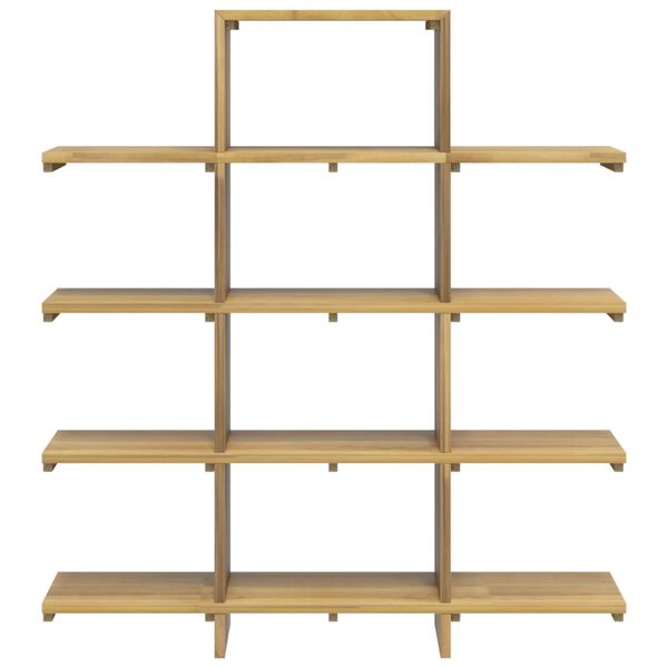 vidaXL Book Cabinet Brown Solid teak wood Medium Book Cabinet