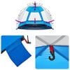 vidaXL Beach Tent 2-Person Azure Blue Quick Release Waterproof
