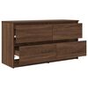 vidaXL TV Cabinet Brown Oak Engineered Wood 39.4x13.8x21.3 in TV Cabinet