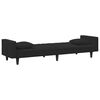 vidaXL Sofa Set Black Velvet (100% polyester), wood, plastic Large