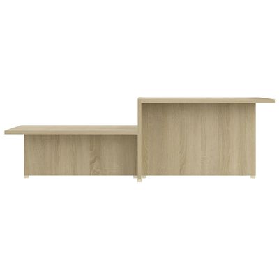 vidaXL Coffee Table Sonoma Oak 43.9"x19.7"x13" Engineered Wood