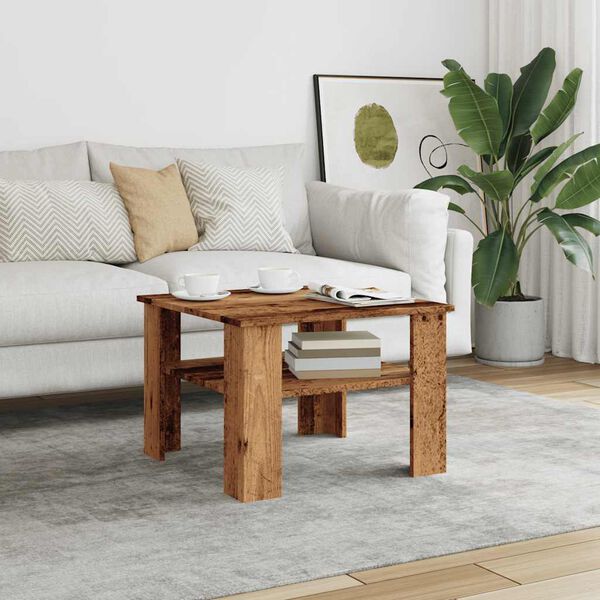 vidaXL Coffee Table Old Wood Engineered Wood Medium Coffee Table