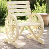 vidaXL Garden Chair Natural wood Solid Fir Wood 22.8 x 22.8 x 30.9 in