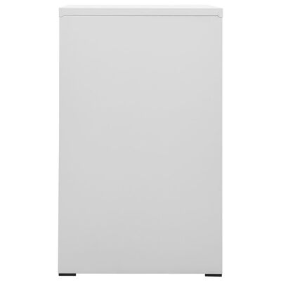vidaXL Filing Cabinet Light Gray 18.1"x24.4"x40.4" Steel