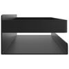 vidaXL Shower Shelf Matte black Brushed 304 Stainless Steel
