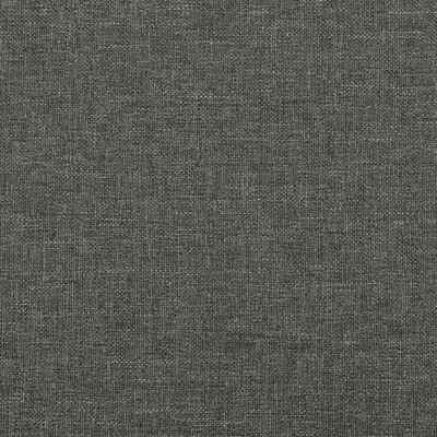 vidaXL Box Spring Bed with Mattress Dark Gray 59.8"x79.9" Queen Fabric