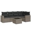 vidaXL Garden Sofa Set Grey, Dark Grey