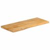 vidaXL Table Top 31.5"x15.7"x1.5" Live Edge Solid Wood Mango