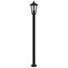vidaXL Outdoor Floor Lamp Black Stainless Steel 47.2 in height