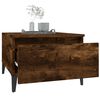 vidaXL Side Table Smoked Oak Engineered Wood 19.7 x 18.1 x 13.8 in