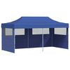 vidaXL Gazebo Blue Polyester, Steel 10 x 20 ft Collapsible Gazebo