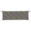 vidaXL Garden Bench Cushion Melange dark grey 100% polyester