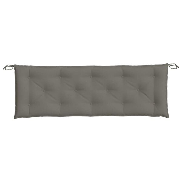 vidaXL Garden Bench Cushion Melange dark grey 100% polyester