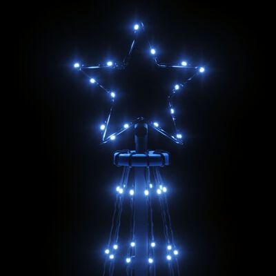 vidaXL Christmas Tree with Spike Blue 310 LEDs 10 ft