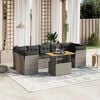 vidaXL Garden Sofa Set Grey