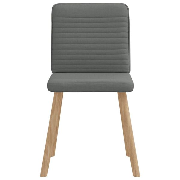 vidaXL Dining Chair Set of 4 Dark grey