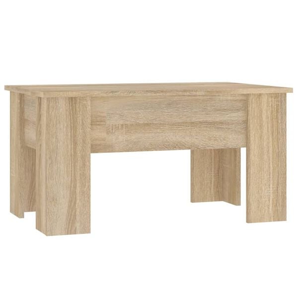 vidaXL Coffee Table Sonoma oak Engineered wood 31.1x19.3x16.1 in