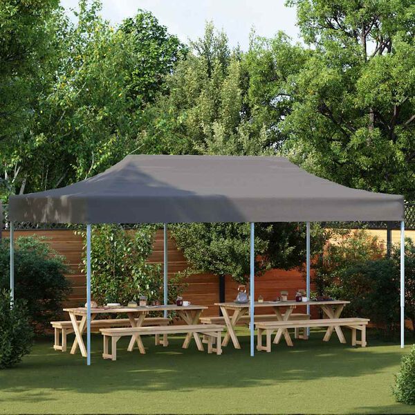 vidaXL Party Tent Anthracite 600D Oxford with PVC coating 10 x 20 Feet