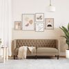vidaXL Chesterfield Sofa Cappuccino