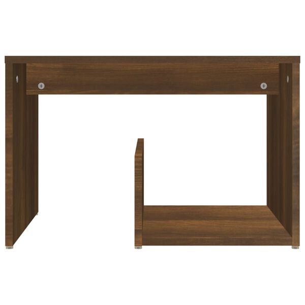 vidaXL Side Table Brown Oak Engineered wood Small Side Table