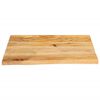 vidaXL Table Top Natural wood Solid mango wood 23.6 x 23.6 in Durable