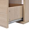 vidaXL Bathroom Cabinet Beige, White, Silver Engineered wood, Ceramic, Brass