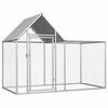 vidaXL Chicken Coop Silver Galvanized Steel Large Durable Chicken Coop