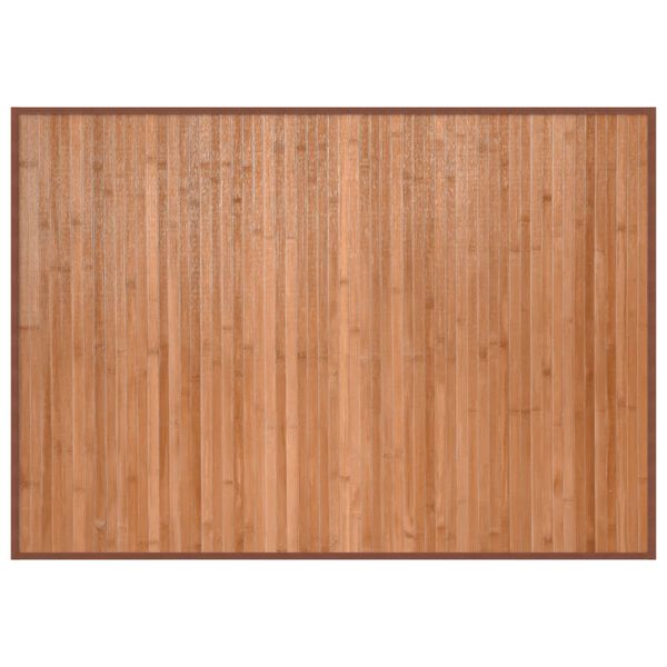 vidaXL Rug Natural Bamboo, Polypropylene 27.6 x 39.4 in Area Rug