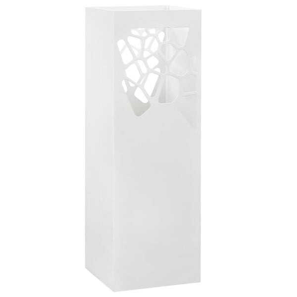 vidaXL Umbrella Stand White Powder-coated steel, plastic