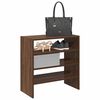 vidaXL Shoe Rack Set of 2 Brown oak Engineered wood Standard Stackable