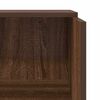vidaXL Reception Desk Brown Oak Engineered Wood Small Reception Desk