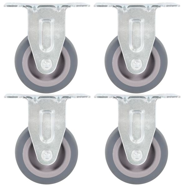 vidaXL Fixed Casters 4 pcs 1.97 "