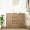 vidaXL Sideboard Artisan Oak Engineered Wood Standard size for a sideboard