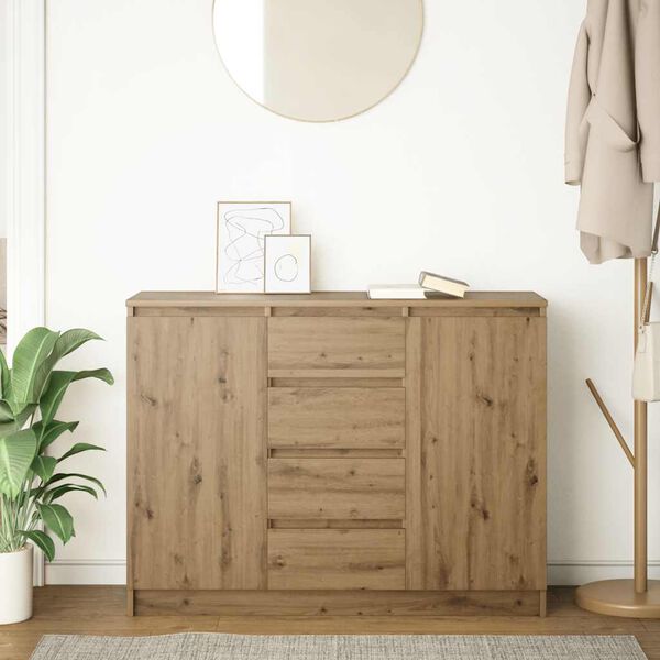 vidaXL Sideboard Artisan Oak Engineered Wood Standard size for a sideboard