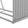 vidaXL Log Holder Light Gray 47.2"x17.7"x82.7" Galvanized Steel