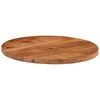 vidaXL Table Top Natural wood Solid Acacia wood 23.6 in diameter Round