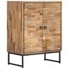vidaXL Sideboard Natural Brown Reclaimed teak wood 23.6 x 11.8 x 29.5 in