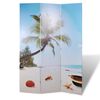 vidaXL Folding Room Divider 47.2"x66.9" Beach