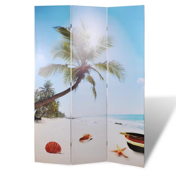 vidaXL Folding Room Divider 47.2"x66.9" Beach