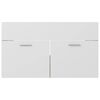 vidaXL Bathroom Furniture Set White and Sonoma Oak