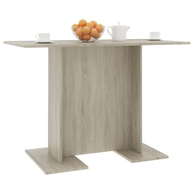 vidaXL Dining Table Sonoma Oak 43.3"x23.6"x29.5" Engineered Wood