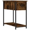 vidaXL Bedside Cabinet Smoked Oak Engineered wood 11.8x23.6x23.6 in