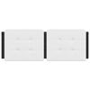 vidaXL Headboard Cushion White and Black Faux leather, foam filling