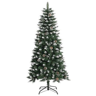 vidaXL Artificial Christmas Tree with Stand Green 47.2" PVC