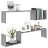 vidaXL Wall Shelf Set of 2 Grey Sonoma Engineered Wood Standard