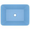 vidaXL Luxury Wash Basin Matt Light Blue 16.1x11.8x4.7" Ceramic